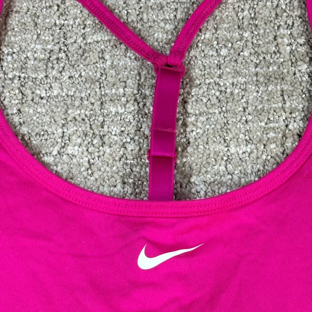 Nike Womens Tank Top Racerback Adjustable Strap No Size Pink Performance Gym